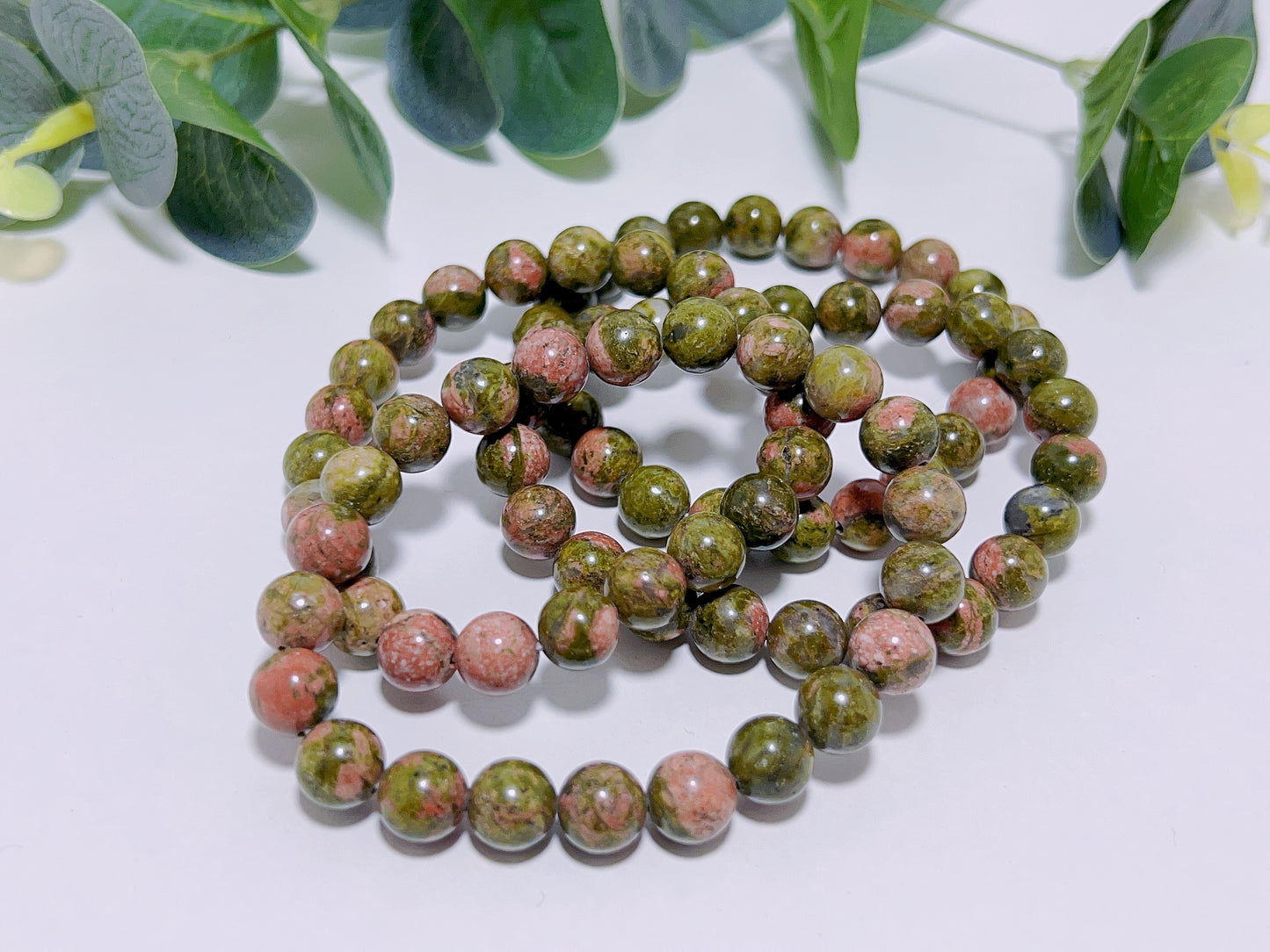 Unakite Bracelet 10mm