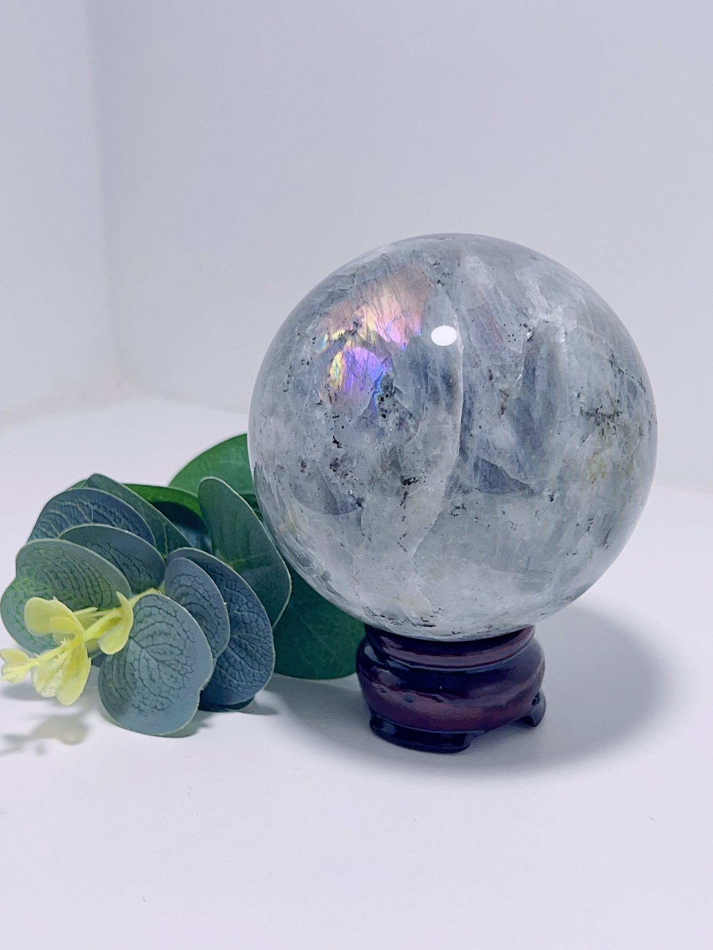 Purple Labradorite Sphere 785G