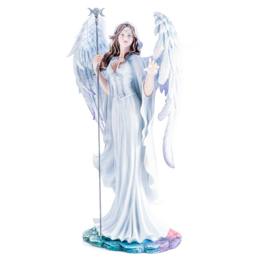 Large White Angel with Pentacle Mystic World