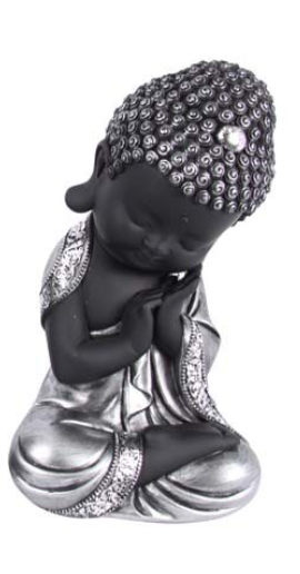 Silver Sitting Buddha - B