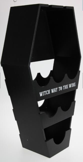 Witch Coffin Wine Shelf / Rack