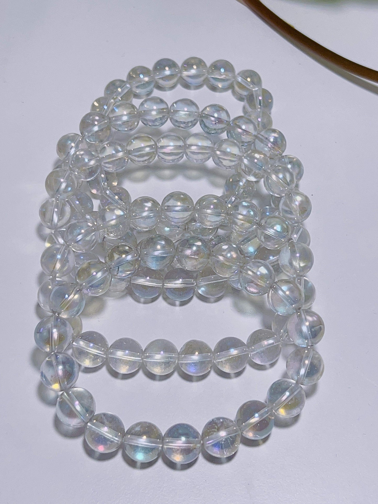 Aura Clear Quartz Bracelet 10mm