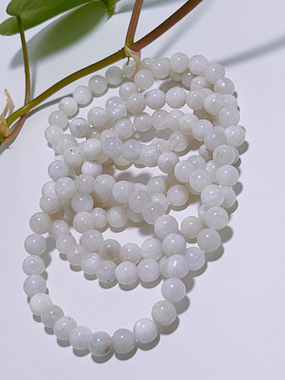 White Moonstone Bracelet 8mm