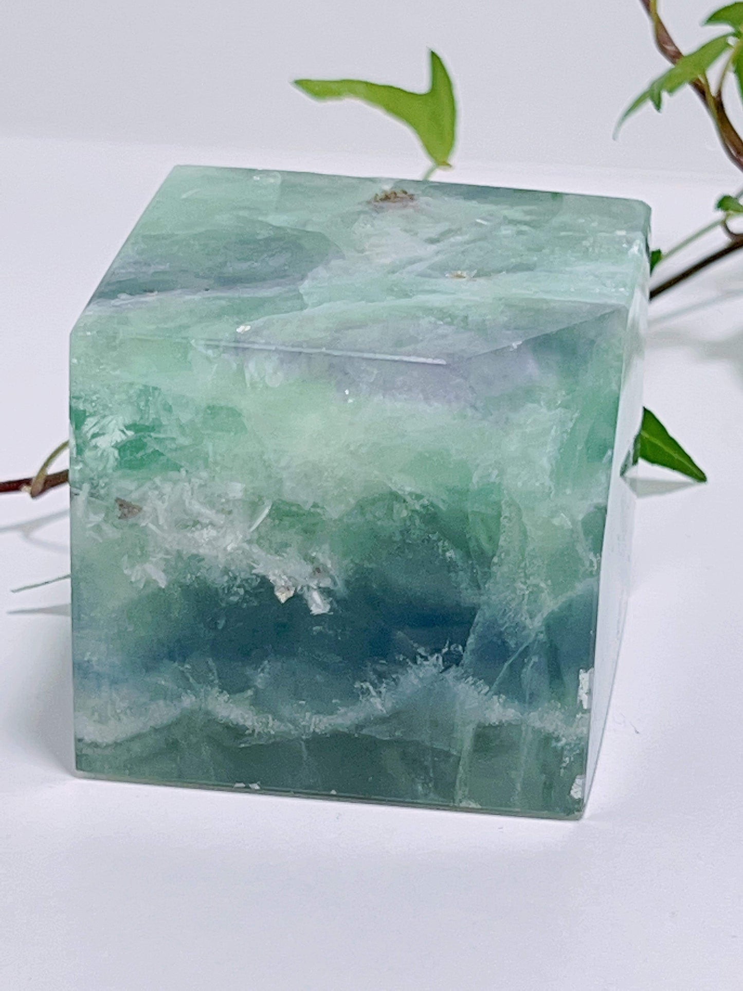 Green Fluorite Cube 573G