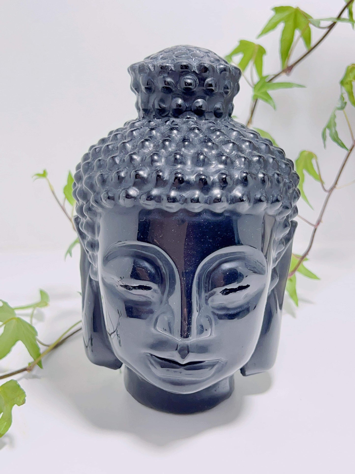 Obsidian Buddha Head 1311G