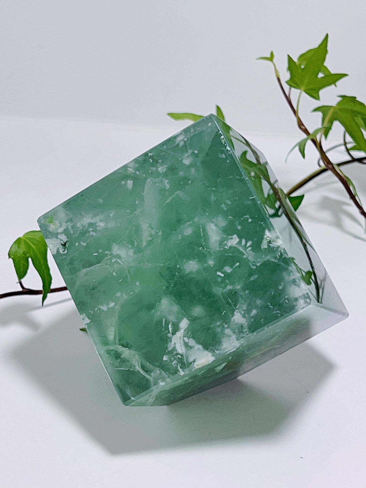 Green Fluorite Cube 817G