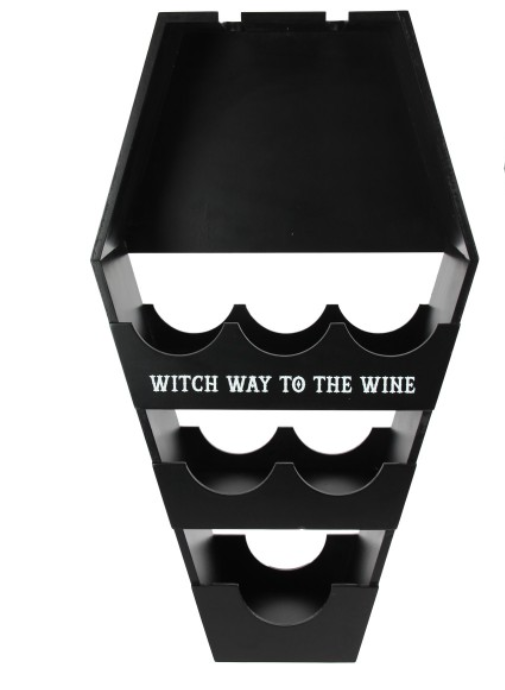 Witch Coffin Wine Shelf / Rack